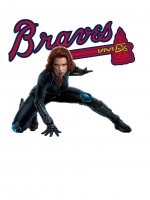 Atlanta Braves Black Widow iron on transfers