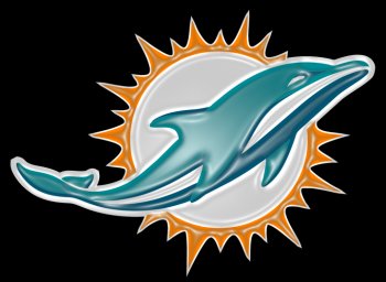 miami dolphins 2013-pres primary plastic effect logo decal sticker