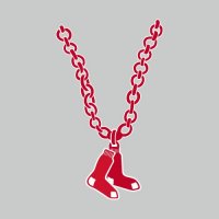 Boston Red Sox necklace logo decal sticker