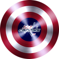 captain american shield with vancouver canucks logo