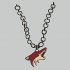 Arizona Coyotes necklace logo iron on transfer