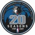 Minnesota Timberwolves Anniversary Logo  Decals Stickers