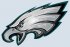 philadelphia eagles 1996-pres primary plastic effect logo decal sticker