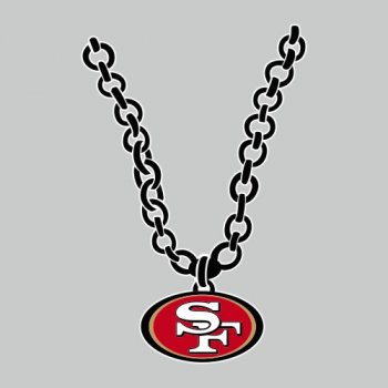 San Francisco 49ers necklace logo iron on transfer