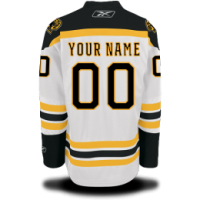 Boston Bruins Custom Letter and Number Kits for Road Jerseys