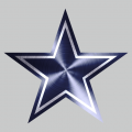 Dallas Cowboys Stainless steel logo decal sticker