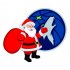 Minnesota Timberwolves Santa Claus Logo iron on transfer