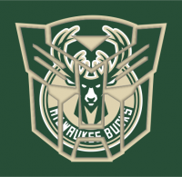 Autobots Milwaukee Bucks logo iron on transfers