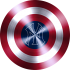 captain american shield with new york yankees logo decal sticker