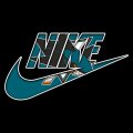 San Jose Sharks nike logo decal sticker