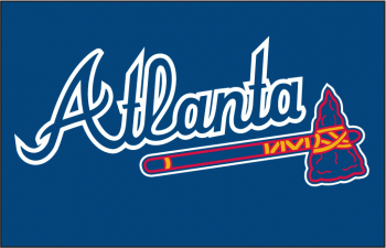 Atlanta Braves Script Logo  Decals Stickers