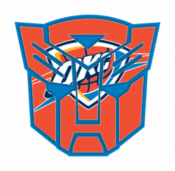 Autobots Oklahoma City Thunder logo iron on transfers