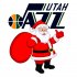 Utah Jazz Santa Claus Logo iron on transfer