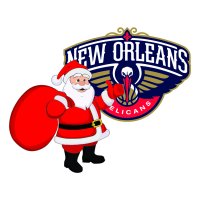 New Orleans Pelicans Santa Claus Logo iron on transfer