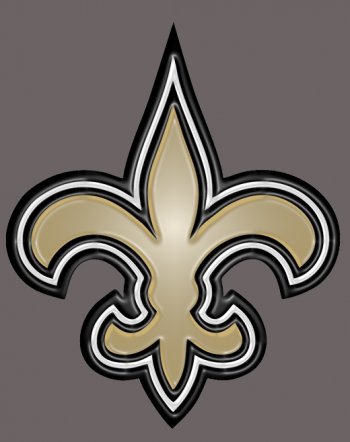 new orleans saints 2000-pres primary plastic effect logo decal sticker