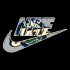 Utah Jazz nike logo iron on sticker