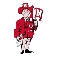 Nebraska Cornhuskers 1962-1973 Mascot Logo Decals Stickers