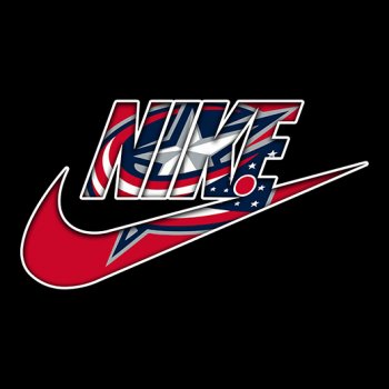 Columbus Blue Jackets nike logo decal sticker