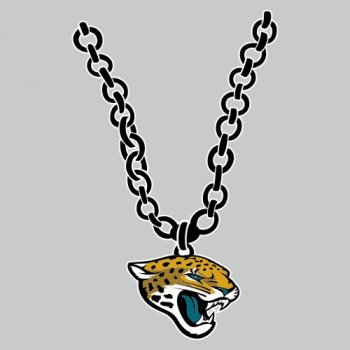 Jacksonville Jaguars necklace logo iron on transfer