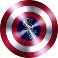 captain american shield with chicago white sox logo decal sticker