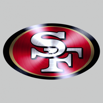 San Francisco 49ers Stainless steel logo decal sticker