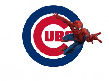 Chicago Cubs Spider Man iron on transfers