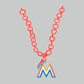 Miami Marlins necklace logo decal sticker