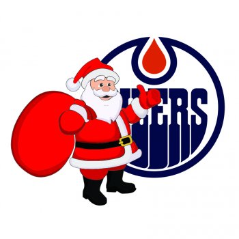 Edmonton Oilers Santa Claus Logo iron on transfer