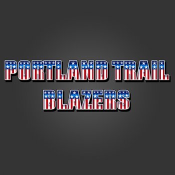 Portland Trail Blazers American Captain Logo decal sticker