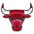 chicago bulls crystal logo iron on sticker