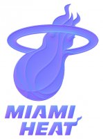 miami heat 2000-pres primary colorful embossed logo iron on transfer