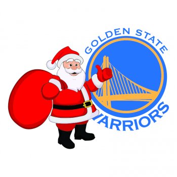 Golden State Warriors Santa Claus Logo iron on transfer