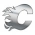 Calgary Flames silver logo iron on transfer