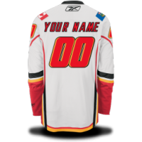 Calgary Flames Custom Letter and Number Kits for Road Jerseys