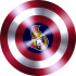 captain american shield with ottawa senators logo