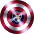 captain american shield with florida panthers logo