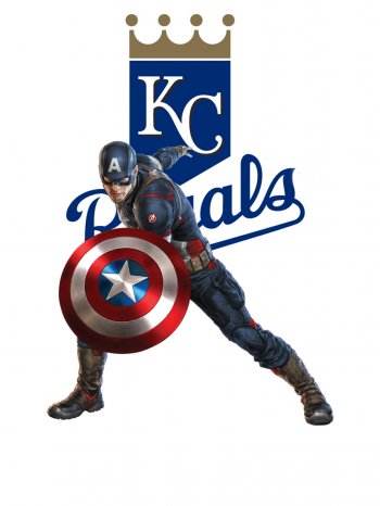 Kansas City Royals Captain America iron on transfers