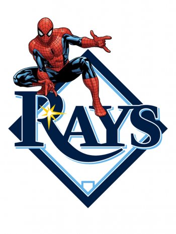 Tampa Bay Rays Spider Man iron on transfers