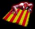 spiderman CATALONIA Flag decal sticker