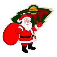 minnesota wild Santa Claus Logo decal sticker