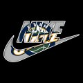 Utah Jazz nike logo iron on sticker