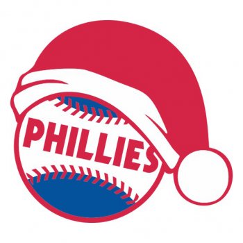 Philadelphia Phillies Baseball Christmas hat iron on transfer