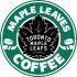 toronto maple leaves starbucks coffee logo iron on transfer