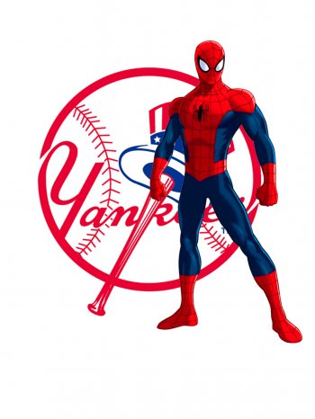 New York Yankees Spider Man iron on transfers