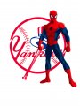 New York Yankees Spider Man iron on transfers