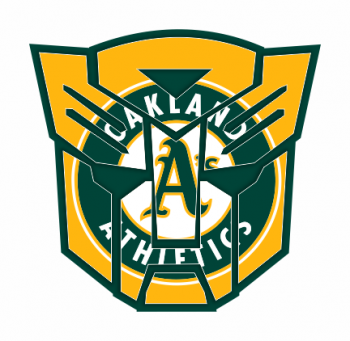 Autobots Oakland Athletics logo decal sticker