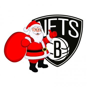 Brooklyn Nets Santa Claus Logo iron on transfer