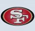 san francisco 49ers 2009-pres primary plastic effect logo decal sticker