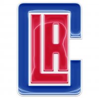 los angeles clippers crystal logo iron on sticker