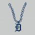 Detroit Tigers necklace logo decal sticker